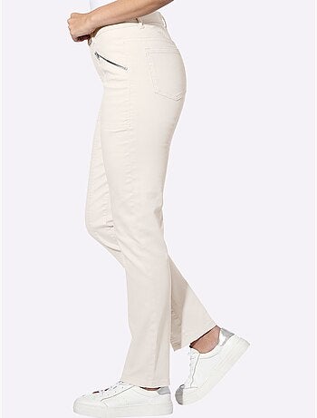 Pantalon coton extensible confortable - taille standard - helline