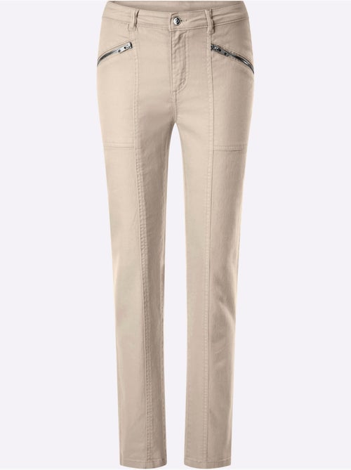 Pantalon coton extensible confortable - taille standard - helline - Kiabi