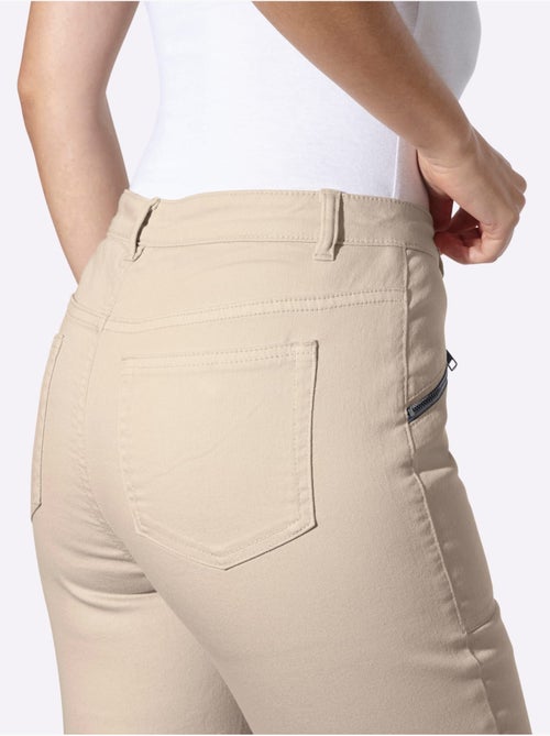 Pantalon coton extensible confortable - taille standard - helline - Kiabi