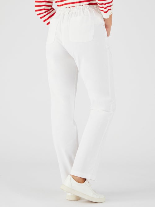 Pantalon coton stretch - Damart - Kiabi