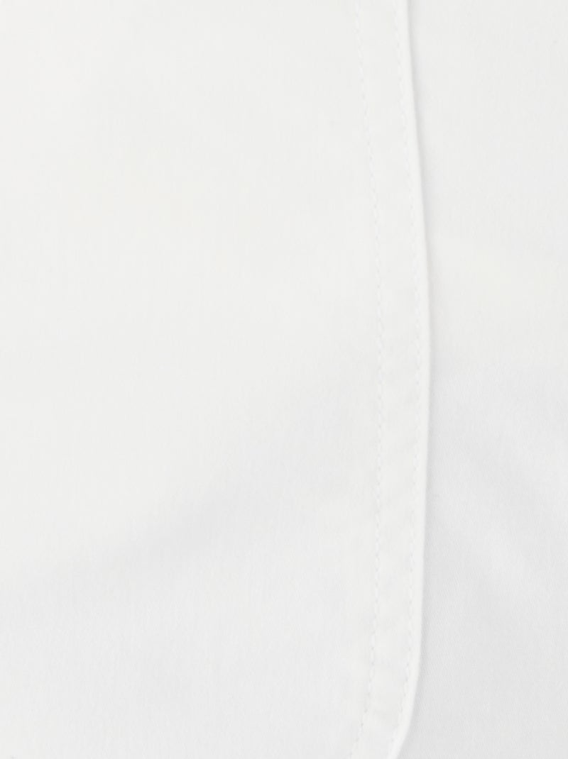 Pantalon coton stretch - Damart Blanc - Kiabi