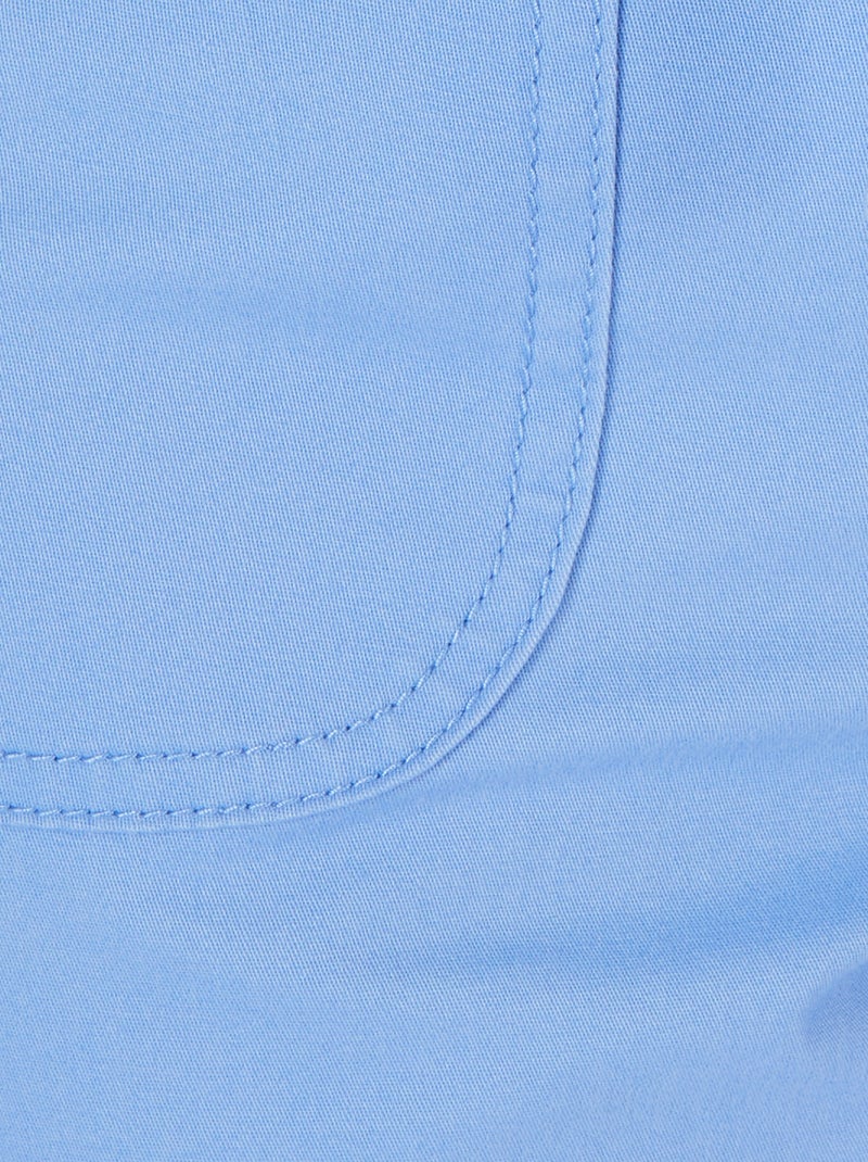 Pantalon coton stretch - Damart Bleu - Kiabi