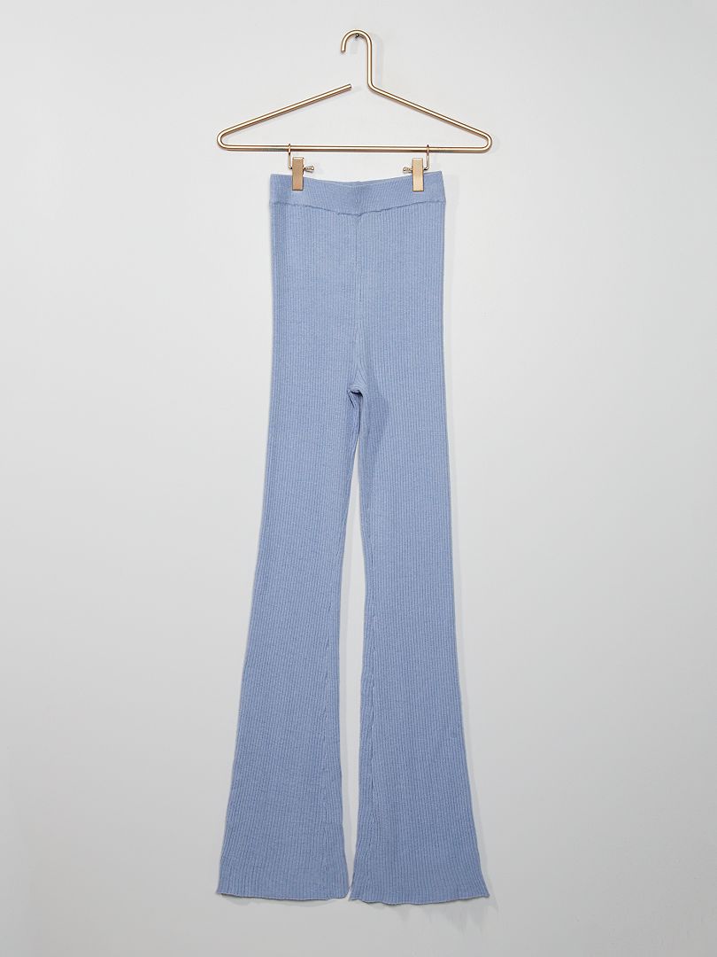 Pantalon coupe bootcut bleu - Kiabi