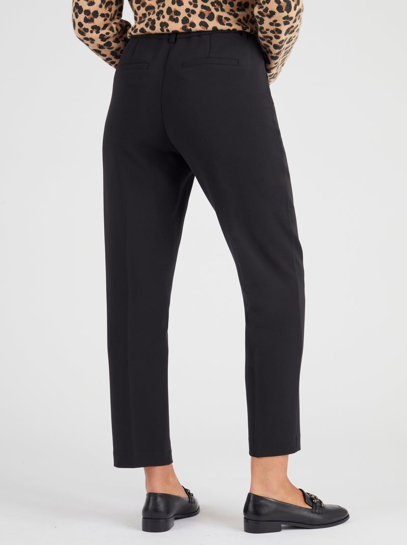 Pantalon coupe carotte - Damart Noir - Kiabi