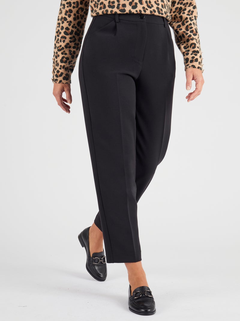 Pantalon coupe carotte - Damart Noir - Kiabi