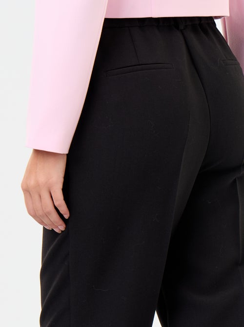 Pantalon coupe carotte taille haute - Kiabi