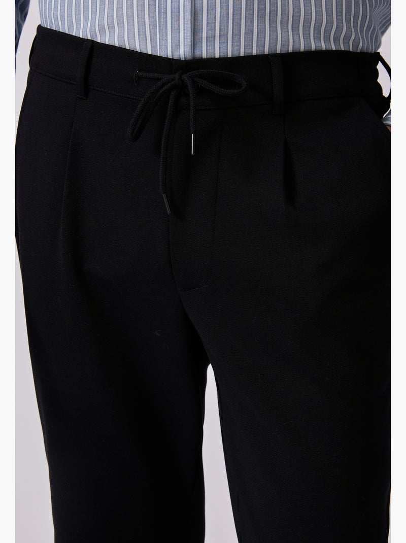 Pantalon coupe chino en maille piquée - damart Noir - Kiabi