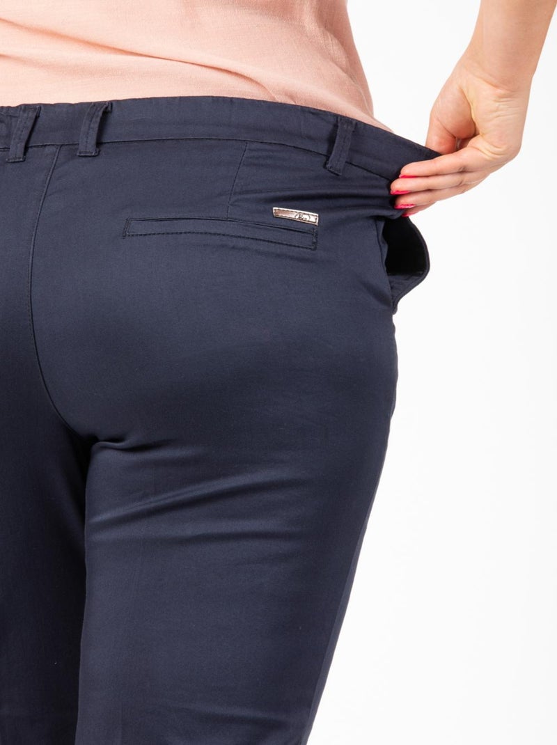 Pantalon coupe chino OBC2 'OBER' Bleu - Kiabi