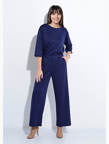 Pantalon coupe confort maille souple - Afibel