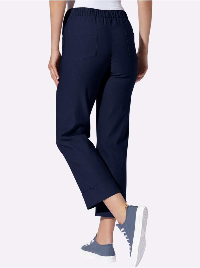 Pantalon Coupe Confortable - Taille Standard - helline Bleu marine - Kiabi