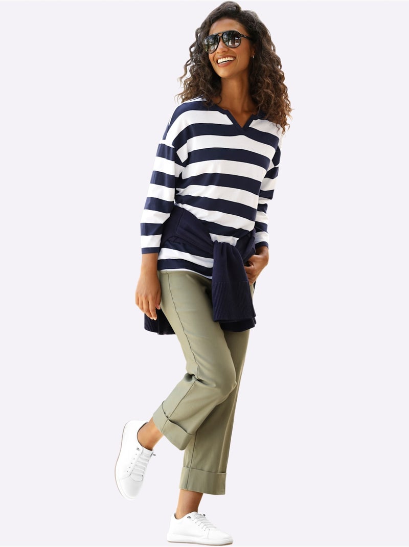 Pantalon Coupe Confortable - Taille Standard - helline Kaki - Kiabi