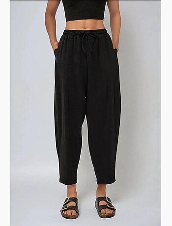 Pantalon coupe confortable à taille élastique hiccup