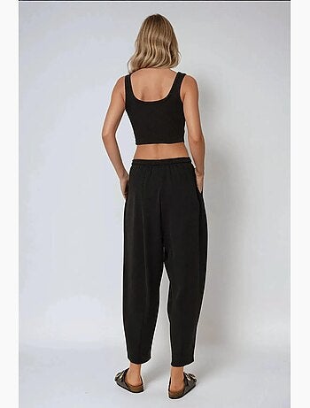 Pantalon coupe confortable à taille élastique hiccup