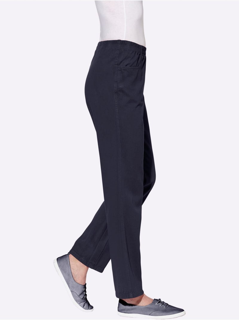 Pantalon Coupe Décontractée - Taille Standard - Witt Bleu marine - Kiabi