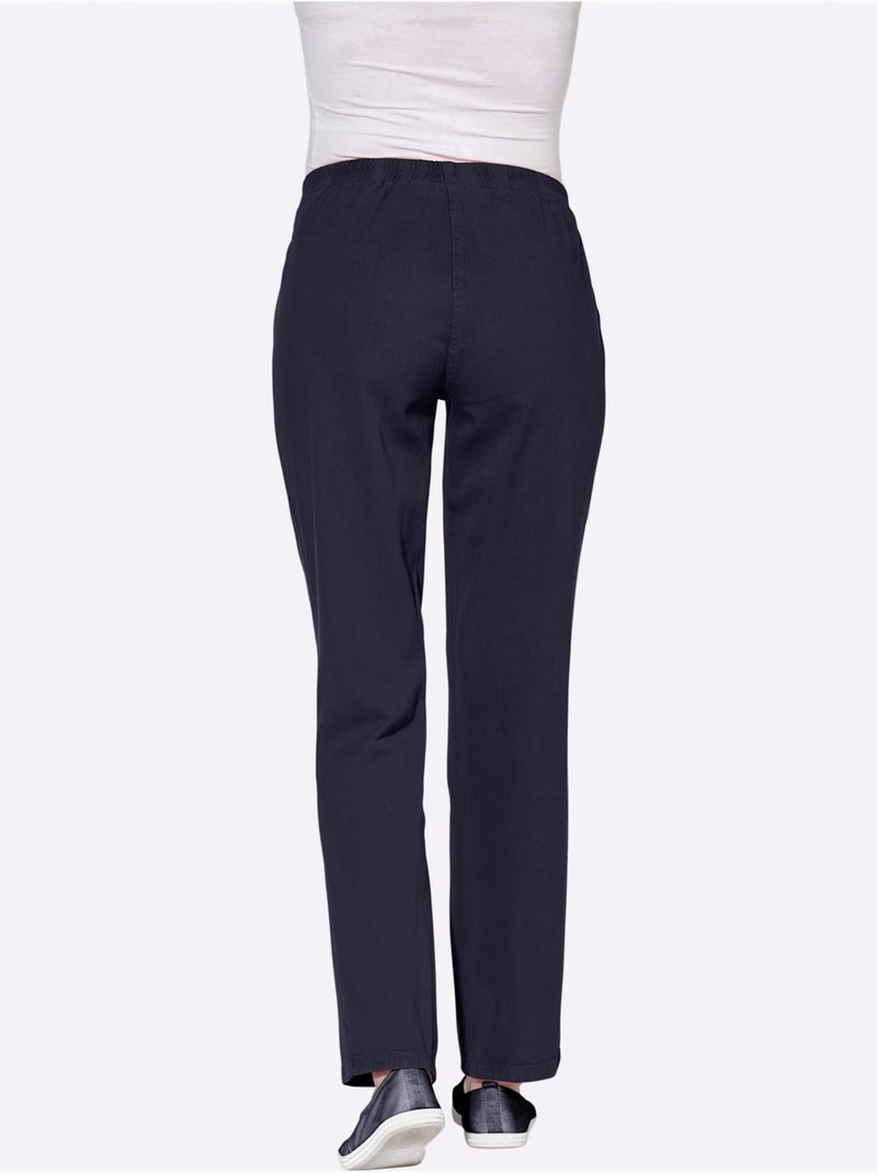 Pantalon Coupe Décontractée - Taille Standard - Witt Bleu marine - Kiabi