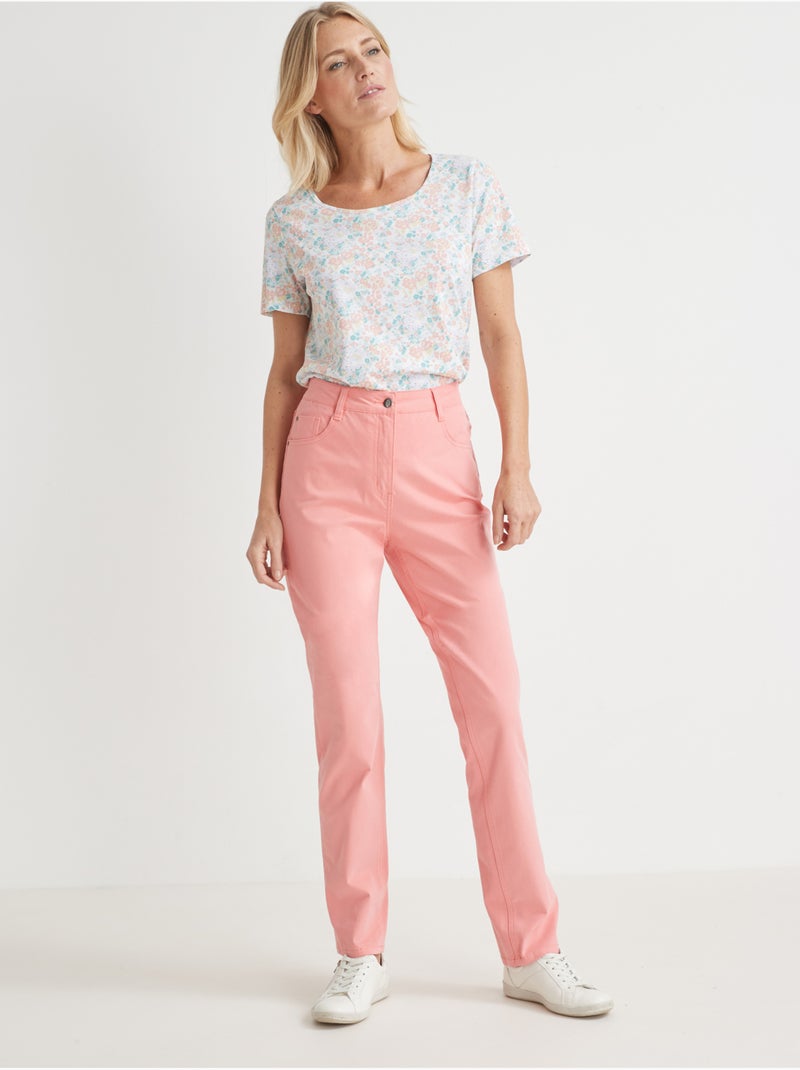 Pantalon coupe droite 5 poches - DAXON Corail - Kiabi