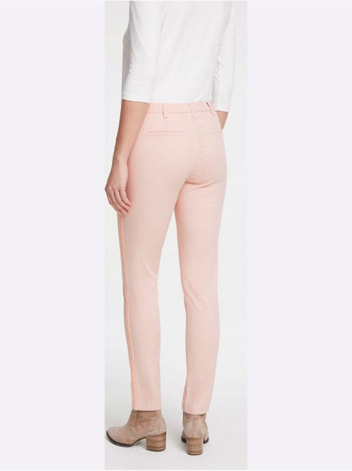 Pantalon coupe droite avec ceinture glissière et poches fendues - Taille standard - Helline - Kiabi