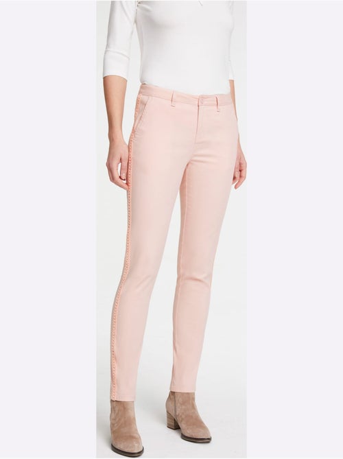 Pantalon coupe droite avec ceinture glissière et poches fendues - Taille standard - Helline - Kiabi