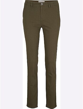 Pantalon coupe droite avec ceinture glissière et poches fendues - Taille standard - Helline