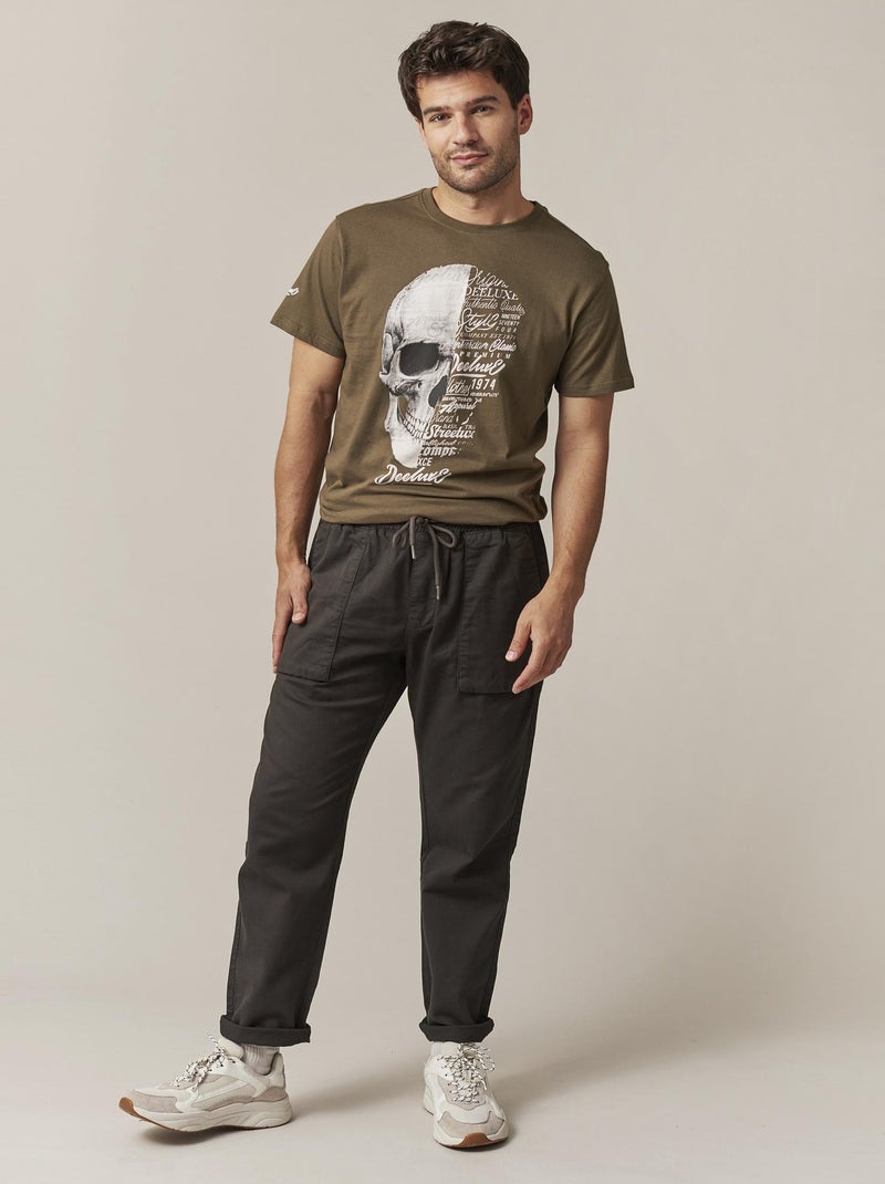 Pantalon coupe droite  'Deeluxe' gris anthracite - Kiabi