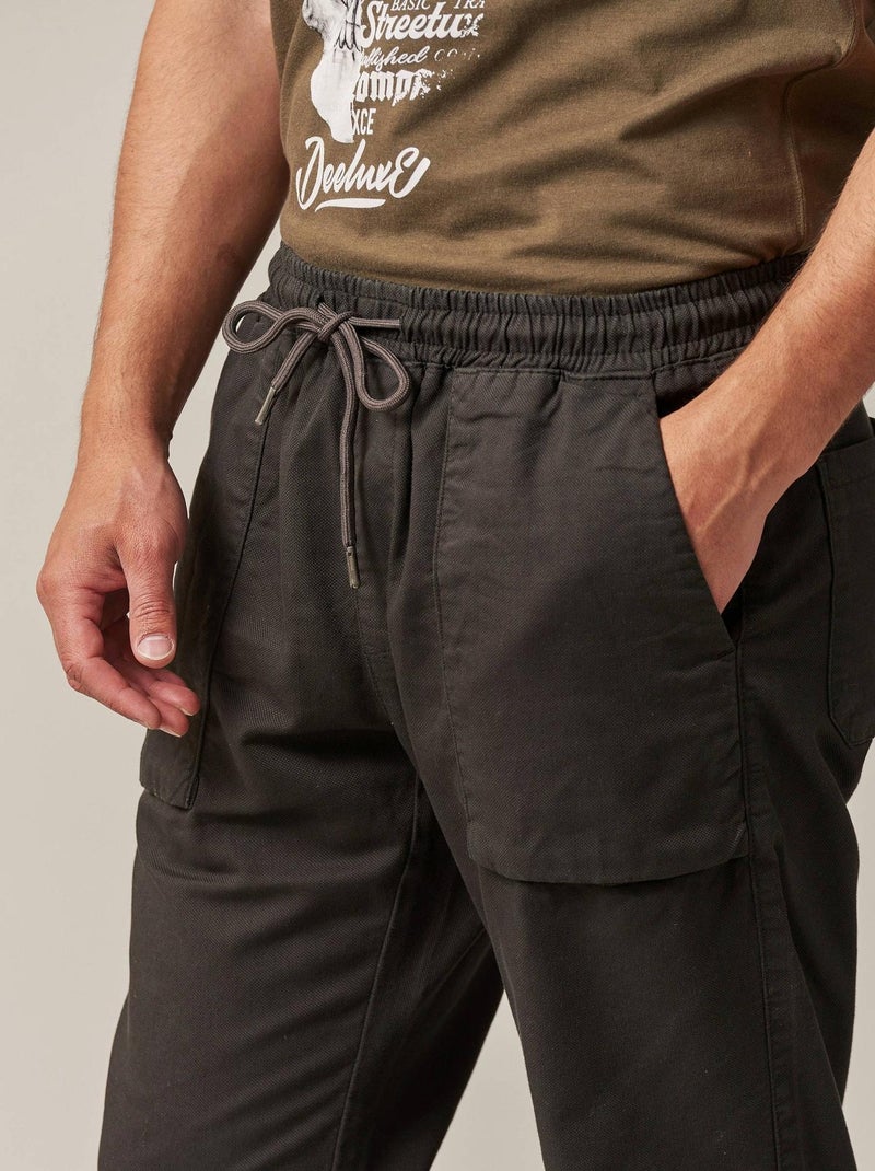 Pantalon coupe droite  'Deeluxe' gris anthracite - Kiabi