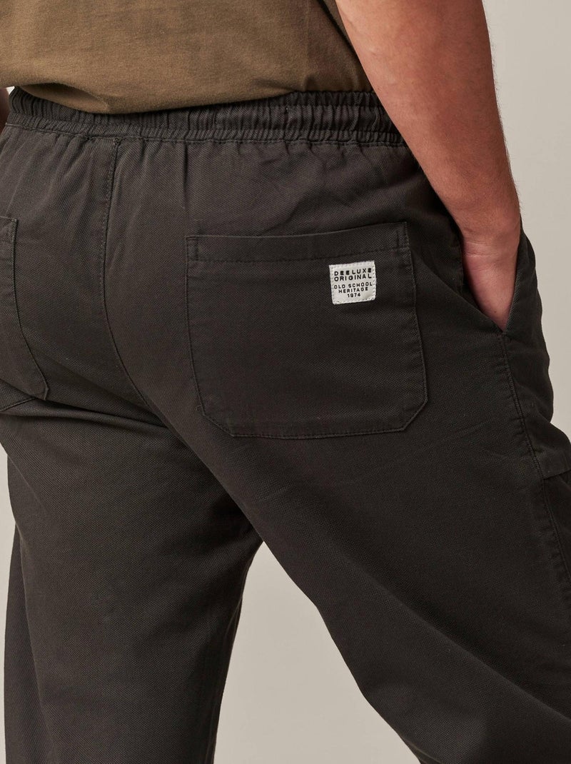 Pantalon coupe droite  'Deeluxe' gris anthracite - Kiabi