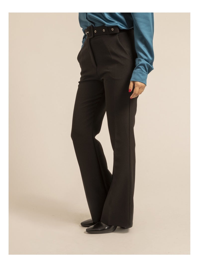 Pantalon coupe droite ECAILLE Noir - Kiabi