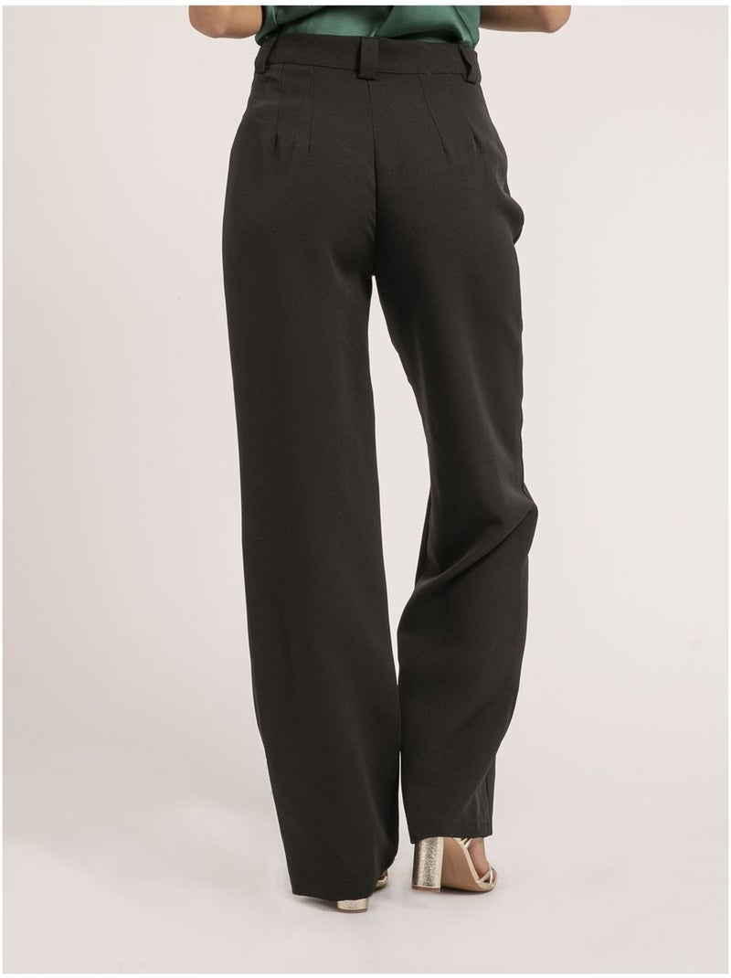 Pantalon coupe droite ELSY Noir - Kiabi