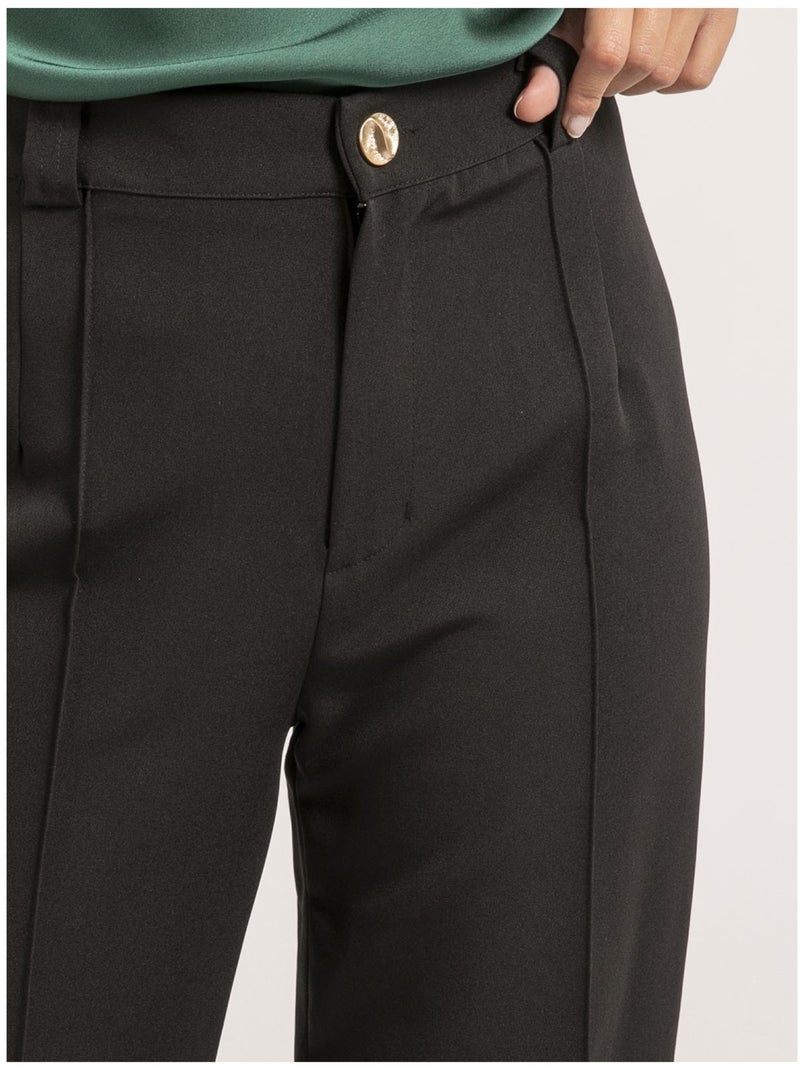 Pantalon coupe droite ELSY Noir - Kiabi