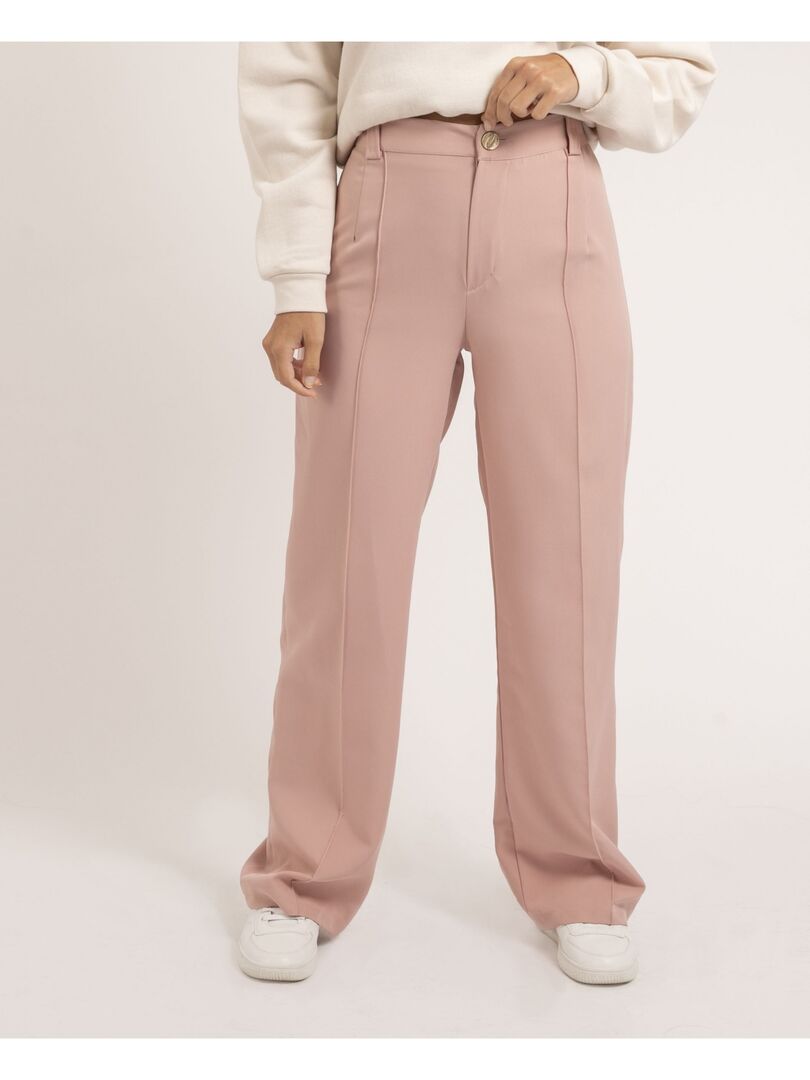 Pantalon coupe droite ELSY Rose Kiabi 36.39