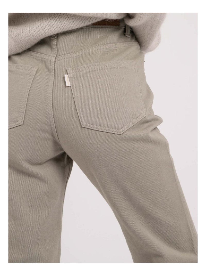 Pantalon coupe droite ERAM Kaki - Kiabi