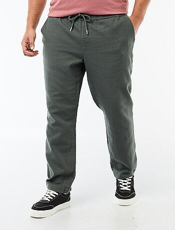 Pantalon coupe droite esprit jogpant