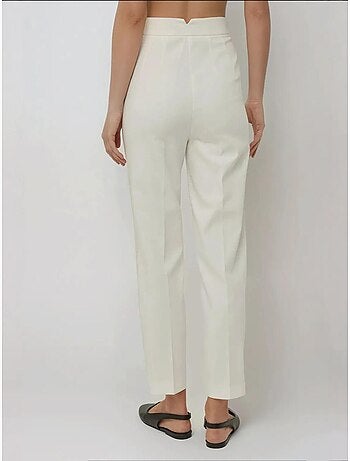 Pantalon coupe droite sur mesure haut de gamme avec poches