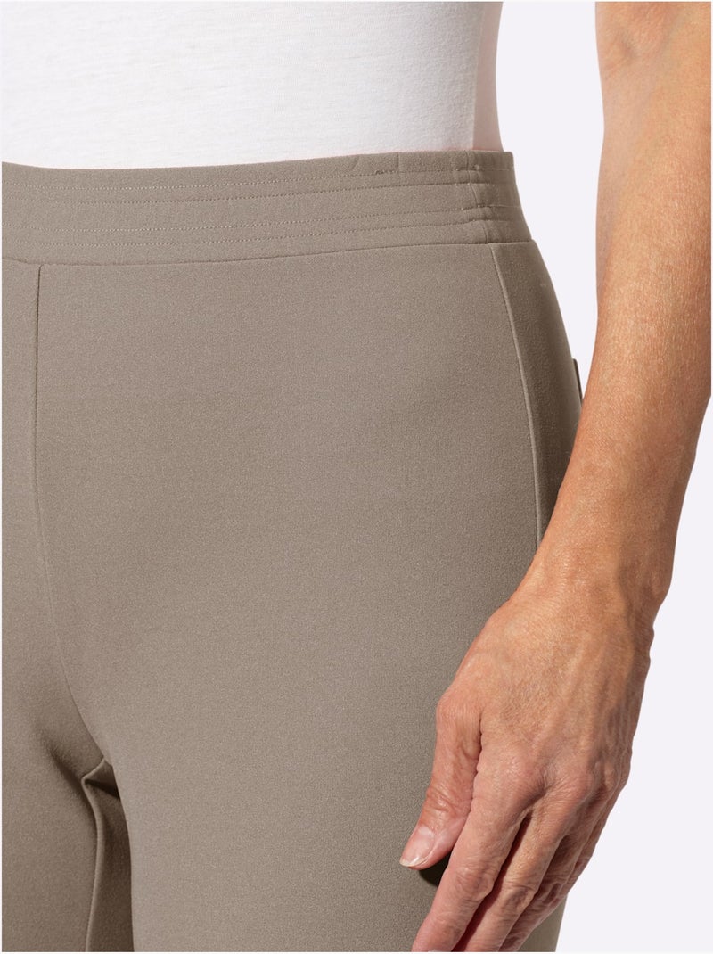 Pantalon Coupe étroite - Taille Courte - Moda Vilona Beige - Kiabi