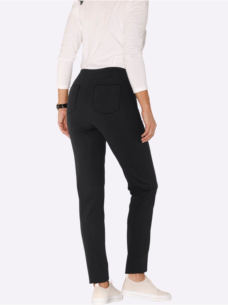 Pantalon Coupe étroite - Taille Courte - Moda Vilona Noir - Kiabi