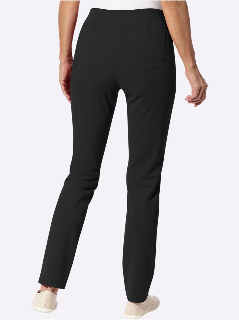 Pantalon Coupe étroite - Taille Courte - Moda Vilona Noir - Kiabi