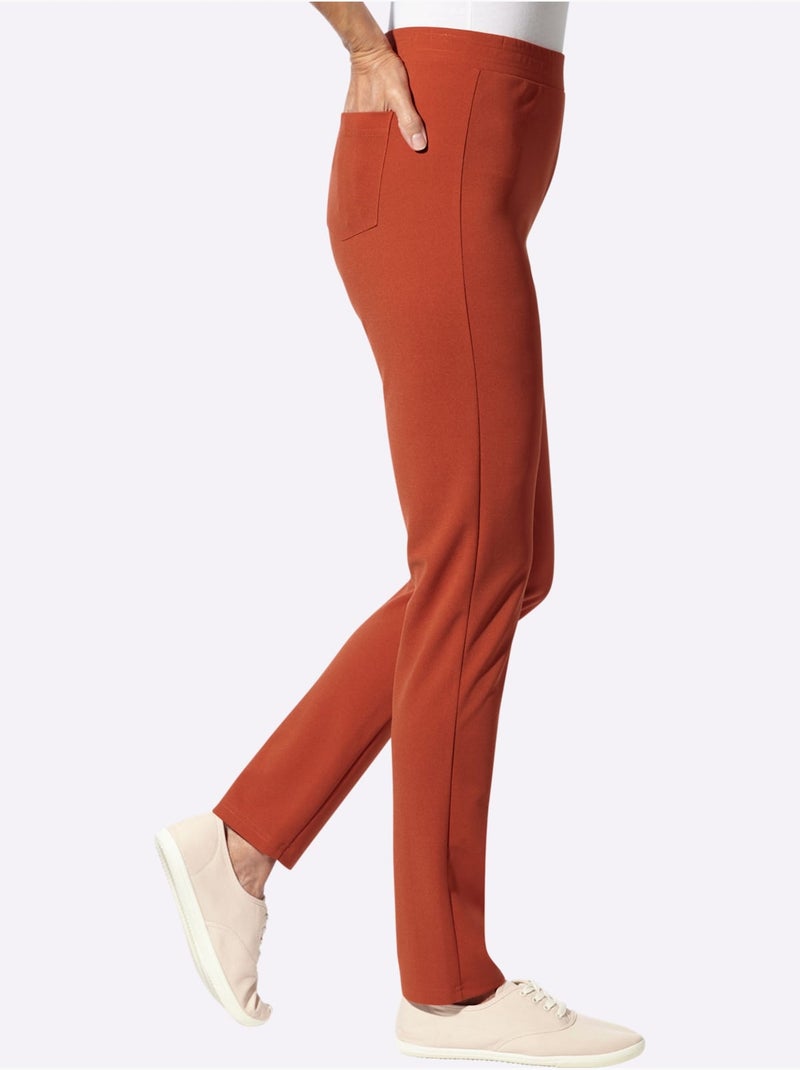 Pantalon Coupe étroite - Taille Courte - Moda Vilona Orange/Rouge - Kiabi