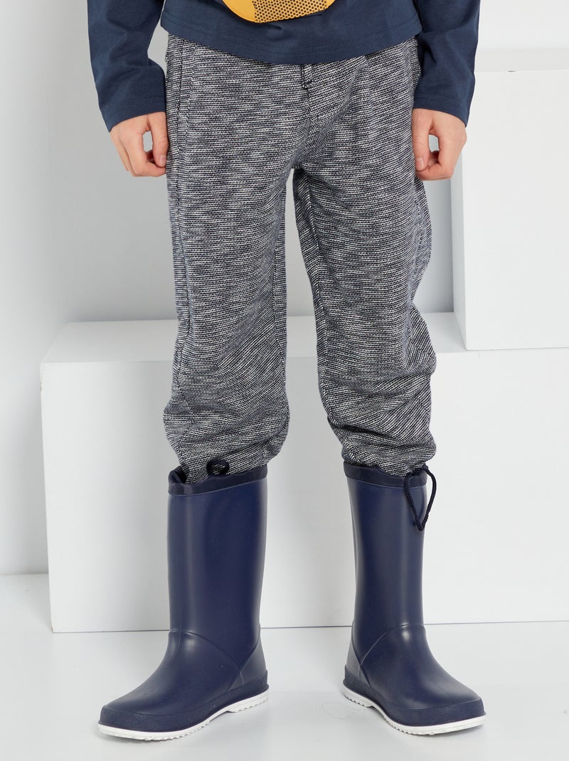 Pantalon coupe jogging bleu marine - Kiabi