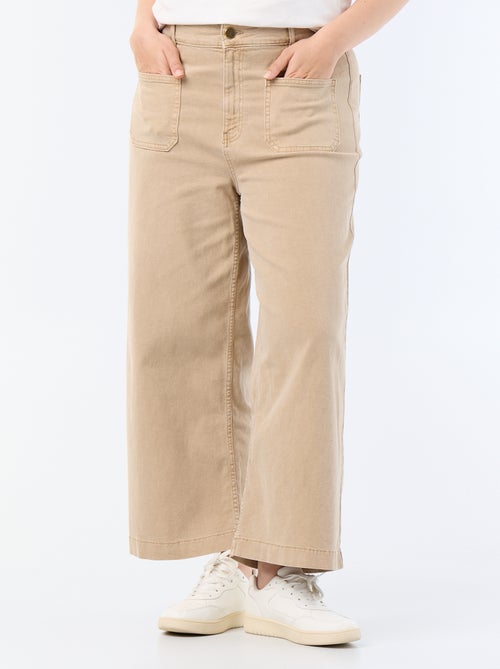 Pantalon coupe large / wide leg taille standard - Kiabi Pantalon coupe large / wide leg taille standard - Kiabi