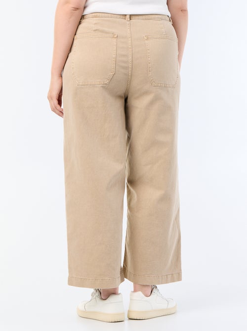 Pantalon coupe large / wide leg taille standard - Kiabi Pantalon coupe large / wide leg taille standard - Kiabi