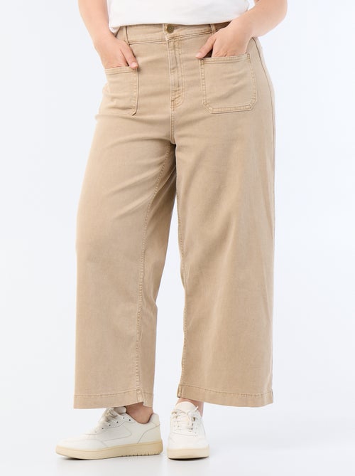 Pantalon coupe large / wide leg taille standard - Kiabi Pantalon coupe large / wide leg taille standard - Kiabi