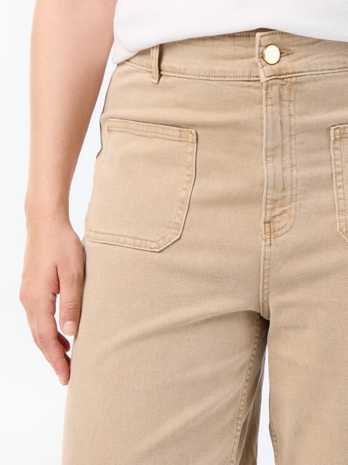 Pantalon coupe large / wide leg taille standard - Kiabi Pantalon coupe large / wide leg taille standard - Kiabi