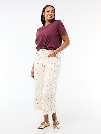 Pantalon coupe large / wide leg taille standard