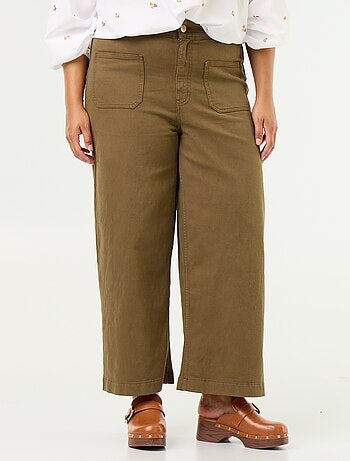 Pantalon coupe large / wide leg taille standard