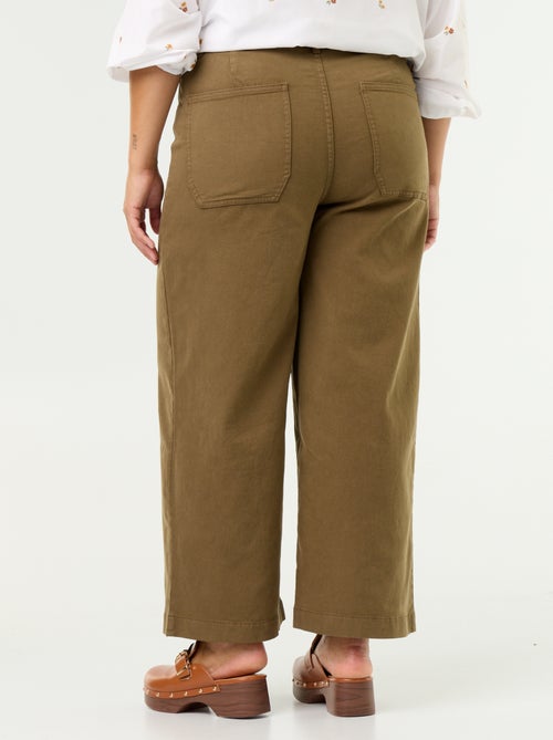 Pantalon coupe large / wide leg taille standard - Kiabi Pantalon coupe large / wide leg taille standard - Kiabi