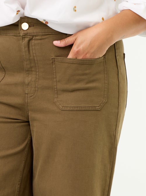 Pantalon coupe large / wide leg taille standard - Kiabi Pantalon coupe large / wide leg taille standard - Kiabi