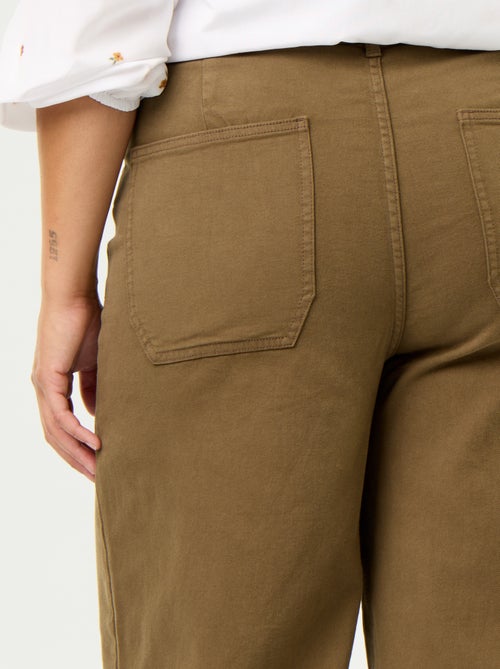 Pantalon coupe large / wide leg taille standard - Kiabi Pantalon coupe large / wide leg taille standard - Kiabi
