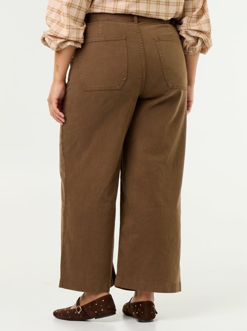Pantalon coupe large / wide leg taille standard - Kiabi Pantalon coupe large / wide leg taille standard - Kiabi