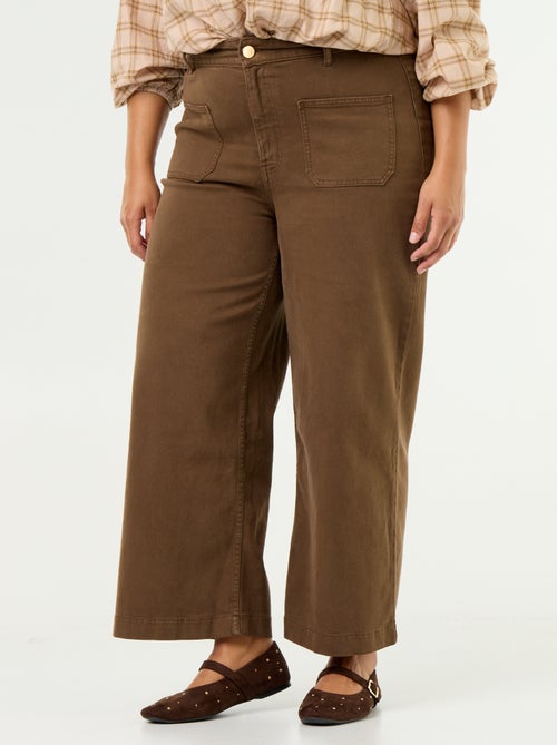 Pantalon coupe large / wide leg taille standard - Kiabi Pantalon coupe large / wide leg taille standard - Kiabi