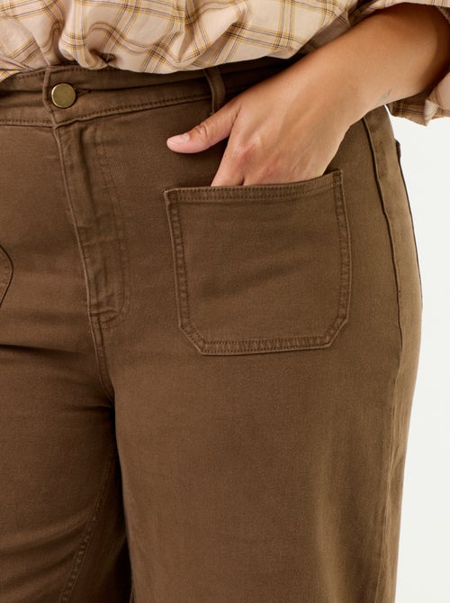 Pantalon coupe large / wide leg taille standard - Kiabi Pantalon coupe large / wide leg taille standard - Kiabi